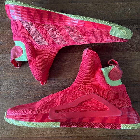 NEW Size 18 Mens Adidas N3XT L3V3L Pastel Art G27761 Knitted Basketball Sneakers - Picture 3 of 12